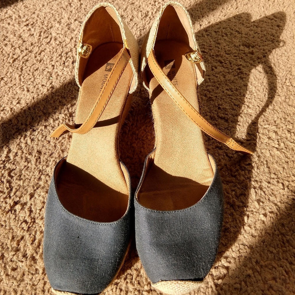 White Mountain Mamba Navy Wedge